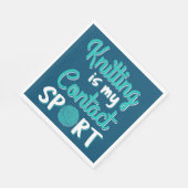 Serviette En Papier Tricot Est Mon Contact Sport (Coin)