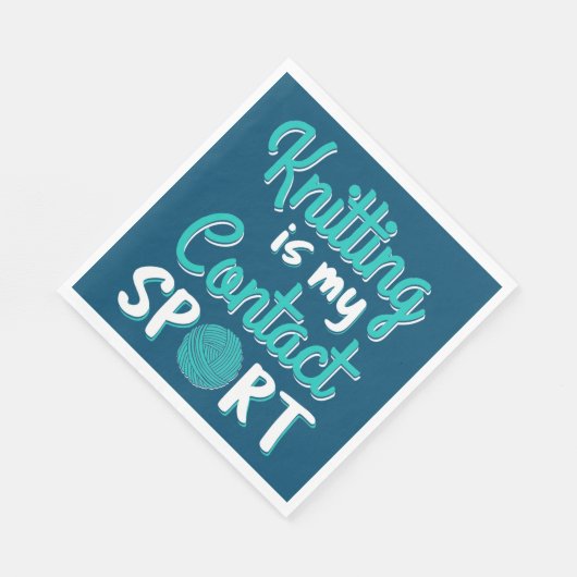 Serviette En Papier Tricot Est Mon Contact Sport (Coin)