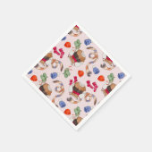 Serviette En Papier Tricot Joy (Rose Platine) - Serviettes (Coin)