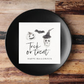 Serviette En Papier Tricoter ou traiter éffrayant | Parti Halloween