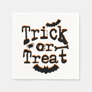Serviette En Papier tricoter ou traiter l'halloween