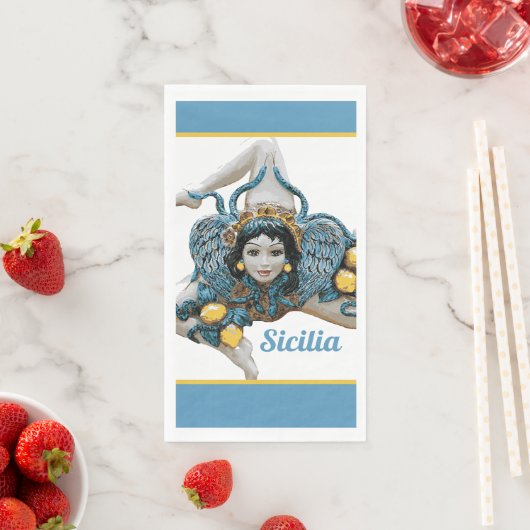 Serviette En Papier Trinacria of Sicily Three-Legged symbol Sicilia (En situation)