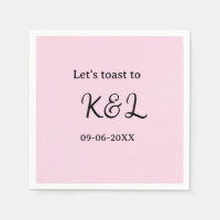 Trinquons à l'annonce de mariage lettre rose