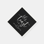 Serviette En Papier Trinquons Chic Papeterie Fête de Fiançailles (Coin)