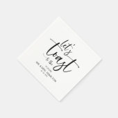 Serviette En Papier Trinquons Chic Papeterie Fête de Fiançailles (Coin)