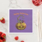 Serviette En Papier Trio de la souris d'Halloween (En situation)