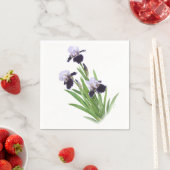 Serviette En Papier Trio Iris (En situation)