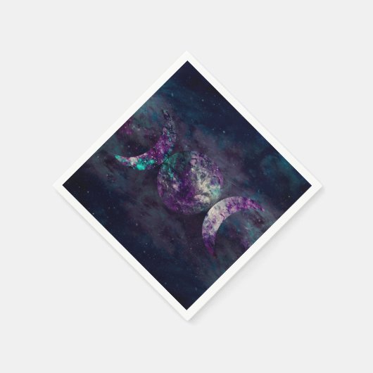 Serviette En Papier Triple Moon Goddess Luna Universe Party (Coin)