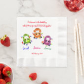 Serviette En Papier Tripler la fête d'anniversaire (En situation)