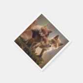 Serviette En Papier Triplets Foxy (Coin)