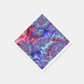 Serviette En Papier Trippy coloré Super numérique Abstrait Fractal (Coin)