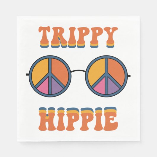 Serviette En Papier Trippy Hippie (Devant)