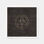Serviette En Papier Triquetra Triple Lune Ornement Celtique (Devant)
