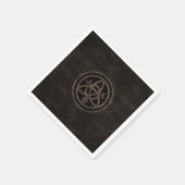 Serviette En Papier Triquetra Triple Lune Ornement Celtique (Coin)