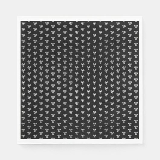 SERVIETTE EN PAPIER TRISKELION TRIPLE CELTIC SPIRAL NAPKIN (Devant)