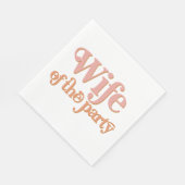 Serviette En Papier TRIXIE Rétro Années 70 Épouse de la fête Enterreme (Coin)