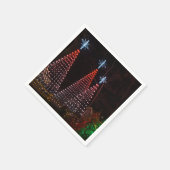 Serviette En Papier Trois Arbres Au Centre-Ville (Coin)