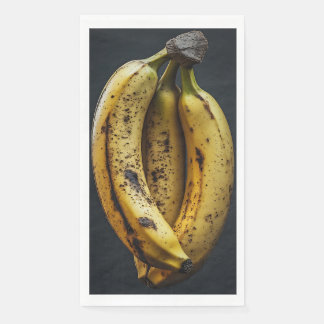 Serviette En Papier Trois bananes délicieuses isolées