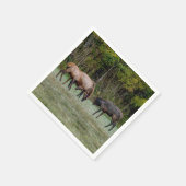 Serviette En Papier Trois élans (Coin)