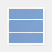 Serviette En Papier Trois Élégants Cornflower Bleu Large Stripes (Devant)