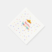 Serviette En Papier Trois Esta Fiesta 3ème anniversaire (Coin)
