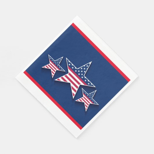Serviette En Papier Trois Étoiles (Coin)