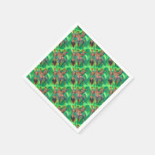 Serviette En Papier Trois Femmes Noires Traditionnelles Ethniques Dans (Coin)