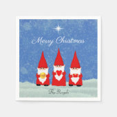 Serviette En Papier Trois grands Noël (Devant)