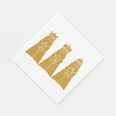 Serviette En Papier Trois hommes sages (Coin)
