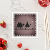 Serviette En Papier Trois hommes sages (En situation)