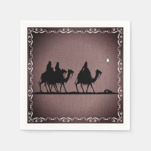 Serviette En Papier Trois hommes sages