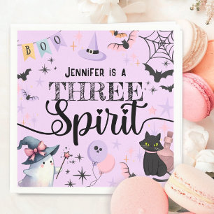 Serviette En Papier Trois mignons fantômes Spirit Halloween 3ème anniv