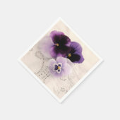 Serviette En Papier Trois panneaux violets (Coin)