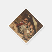 Serviette En Papier Trois petits chatons (par Joseph Clark) (Coin)