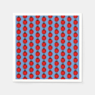 Serviette En Papier Trois Petits Ladybugs - Cocktail Standard