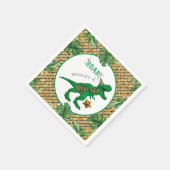 Serviette En Papier Trois Rex Dinosaur 3e anniversaire (Coin)
