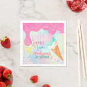 Serviette En Papier Trois Scoops de Fun (En situation)