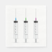 Serviette En Papier Trois seringues (Devant)