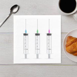 Serviette En Papier Trois seringues