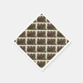 Serviette En Papier Trois singes sages (Coin)