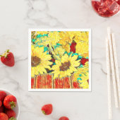 Serviette En Papier Trois tournfleurs (En situation)