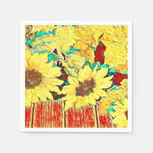 Serviette En Papier Trois tournfleurs (Devant)