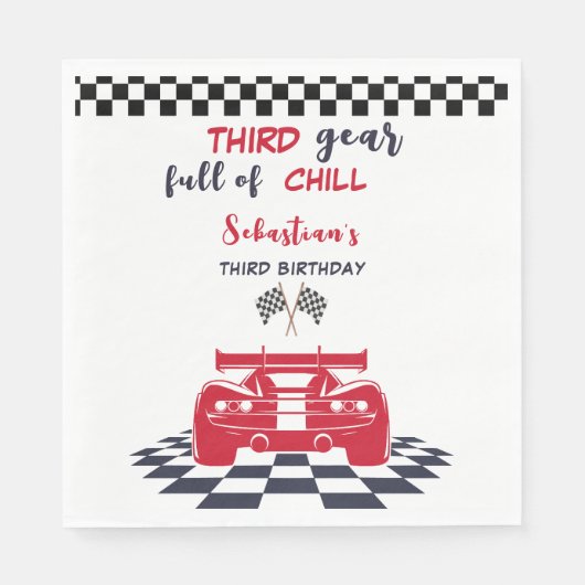 Serviette En Papier Troisième engrenage plein de froid troisième anniv (Devant)