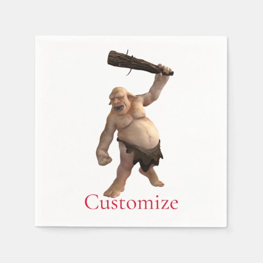 Serviette En Papier Troll moche Thunder_Cove (Devant)