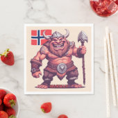 Serviette En Papier Troll norvégien (En situation)