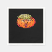 Serviette En Papier Trompette Ou Trahison Anti Halloween Citrouille Tr (Devant)