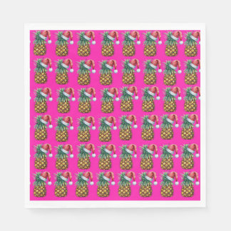 Serviette En Papier Tropica - rose