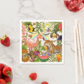 Serviette En Papier Tropical (En situation)