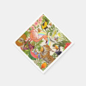Serviette En Papier Tropical (Coin)
