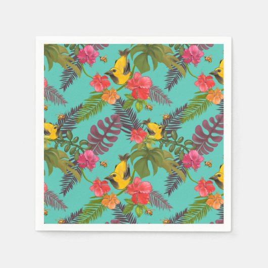 Serviette En Papier Tropical (Devant)